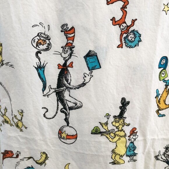 POTTERY BARN KIDS 100% Organic Cotton Dr. Seuss Twin Sheet - Picture 3 of 5